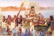 Laura Theresa Alma-Tadema The finding of Moses oil painting